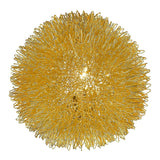 Gold Metal Sunburst Accent Wall Lamp - Homeroots - Flyclothing LLC
