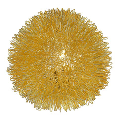 Gold Metal Sunburst Accent Wall Lamp - Homeroots