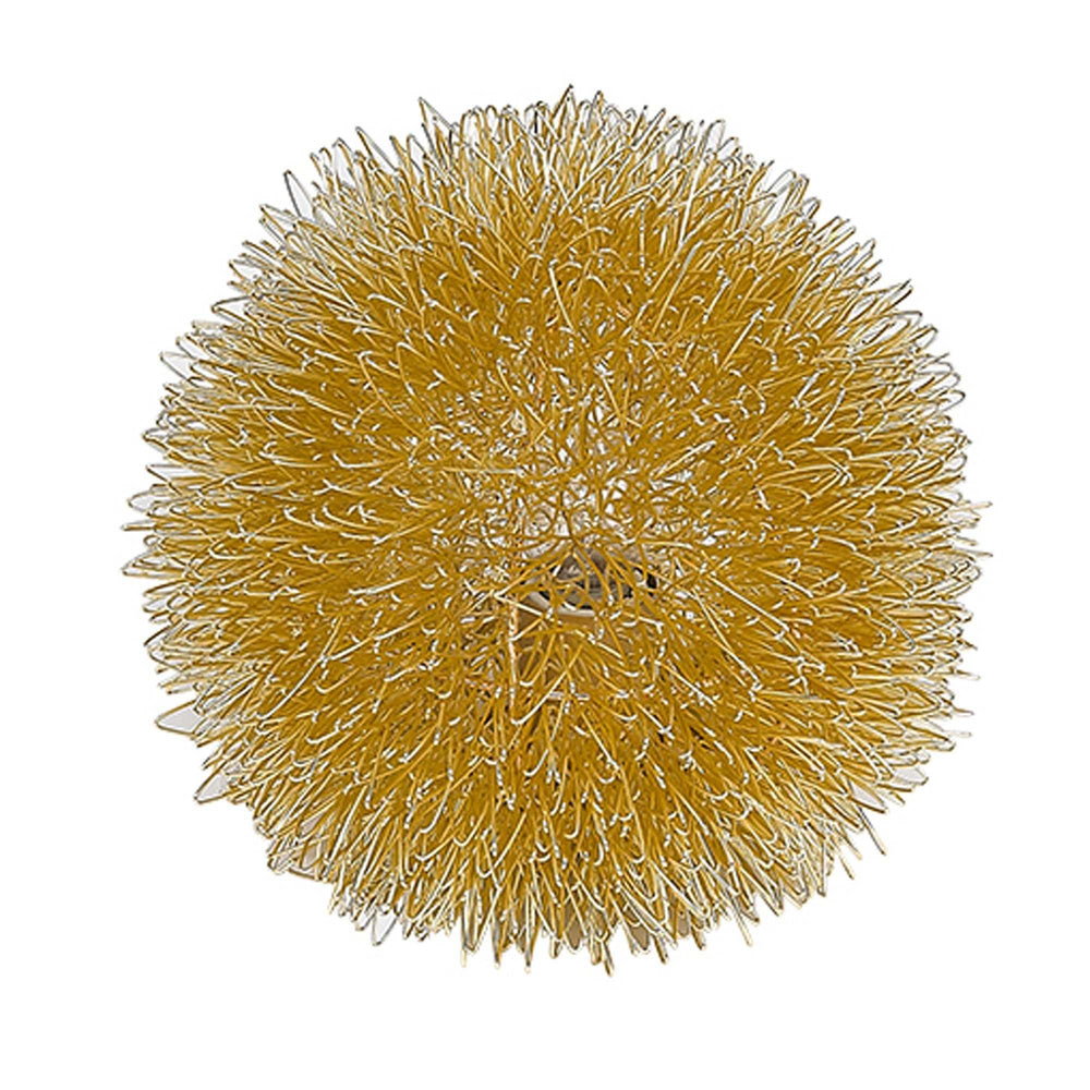 Gold Metal Sunburst Accent Wall Lamp - Homeroots - Flyclothing LLC