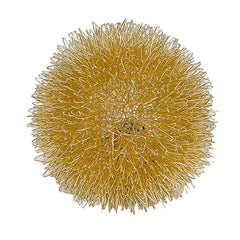 Gold Metal Sunburst Accent Wall Lamp