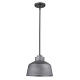 Barnes 1-Light Gray Convertible Pendant - Homeroots
