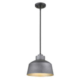 Barnes 1-Light Gray Convertible Pendant - Homeroots - Flyclothing LLC