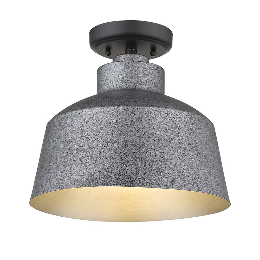 Barnes 1-Light Gray Convertible Pendant - Homeroots - Flyclothing LLC