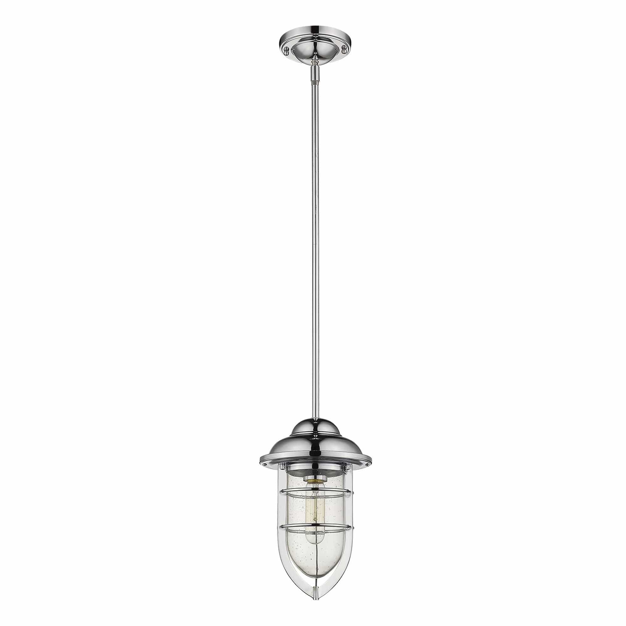 Silver Teardrop Shape Pendant Light - Homeroots