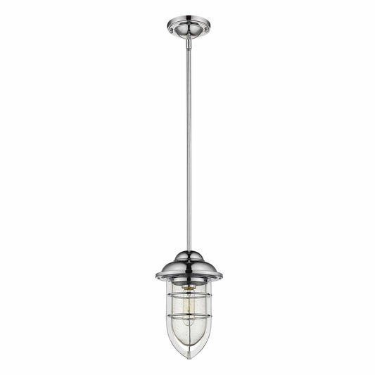 Silver Teardrop Shape Pendant Light - Homeroots