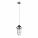 Silver Teardrop Shape Pendant Light - Homeroots