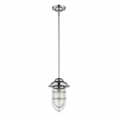 Silver Teardrop Shape Pendant Light - Homeroots