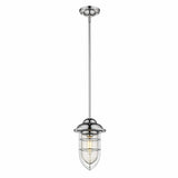 Silver Teardrop Shape Pendant Light - Homeroots