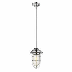 Silver Teardrop Shape Pendant Light - Homeroots