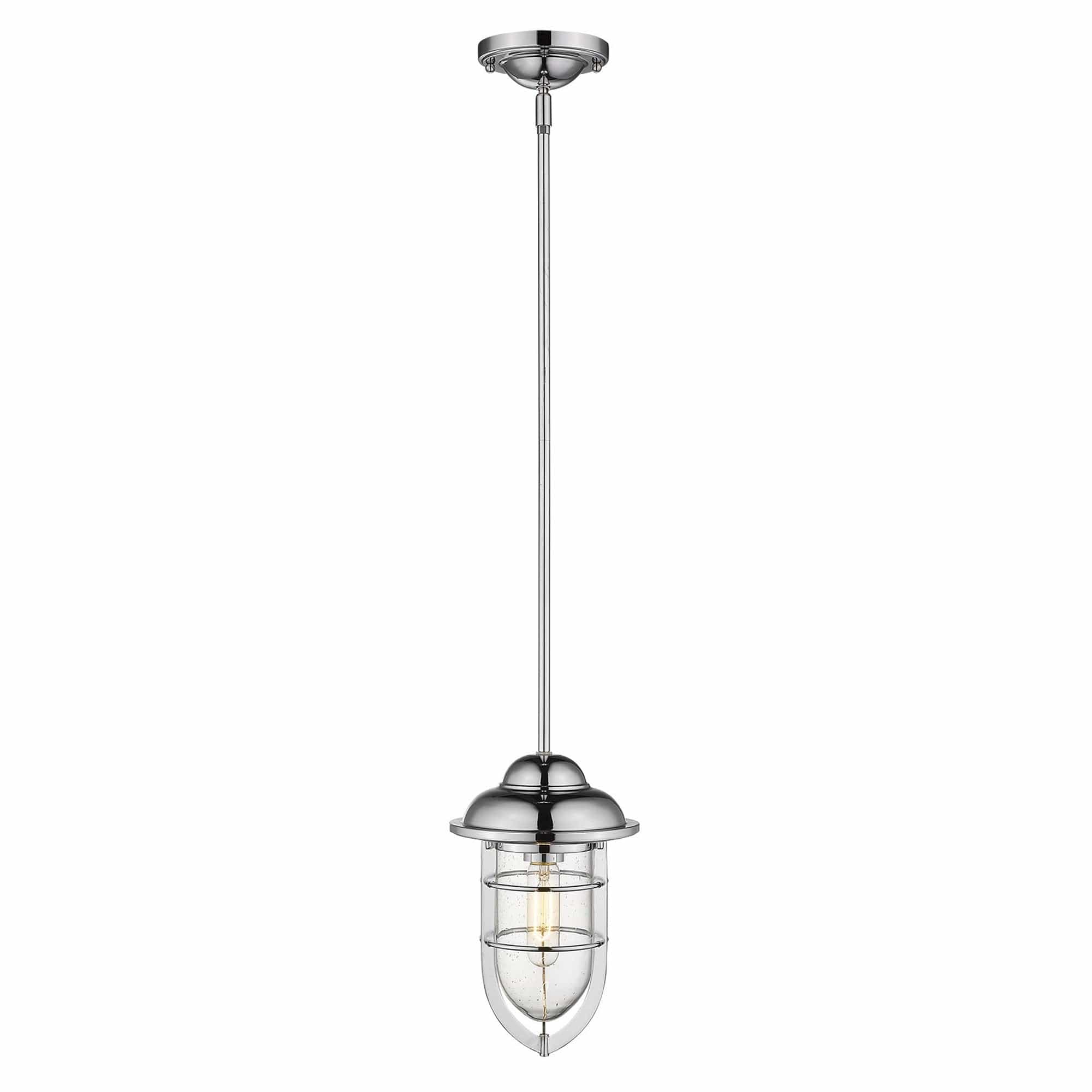 Silver Teardrop Shape Pendant Light - Homeroots