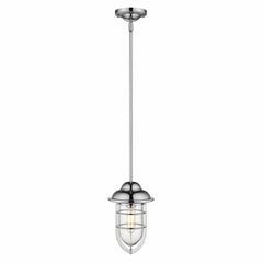 Silver Teardrop Shape Pendant Light - Homeroots