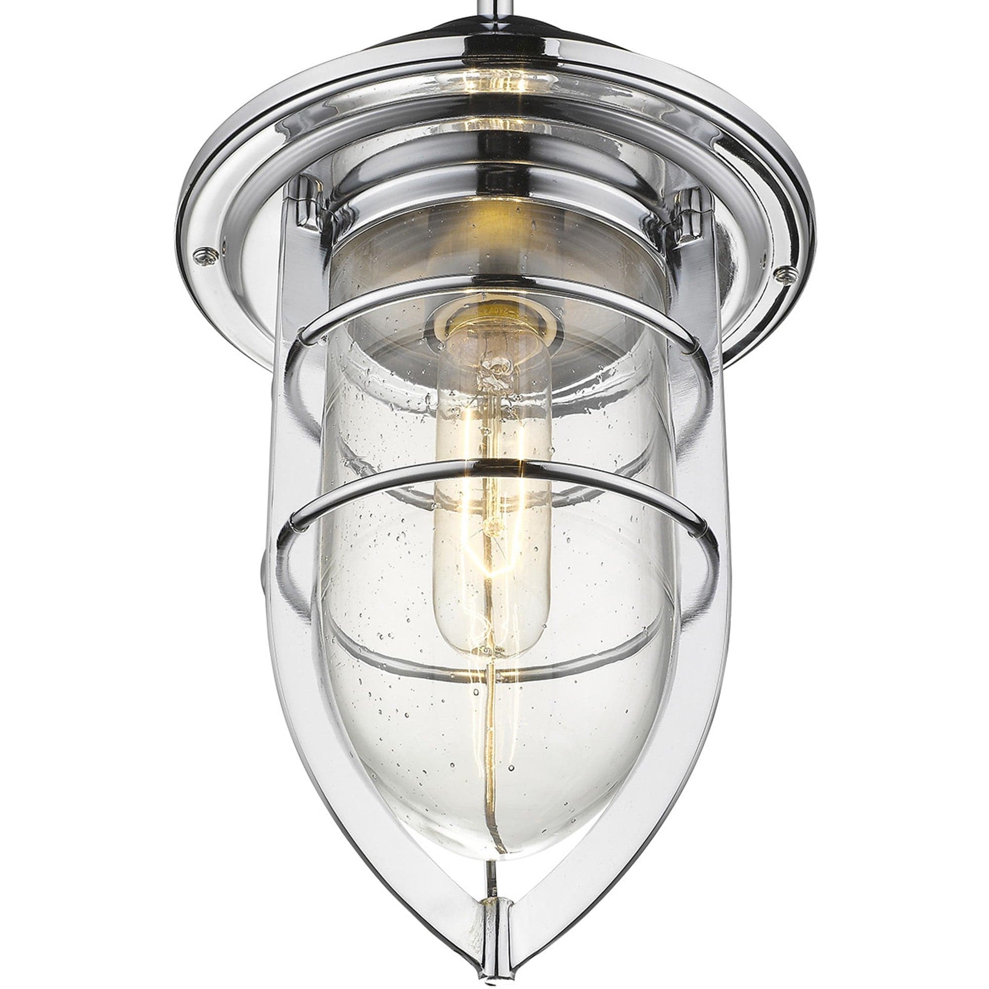 Silver Teardrop Shape Pendant Light - Homeroots