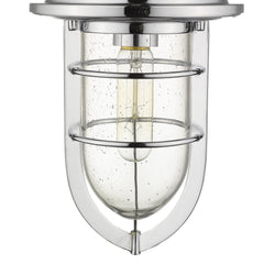 Silver Teardrop Shape Pendant Light - Homeroots