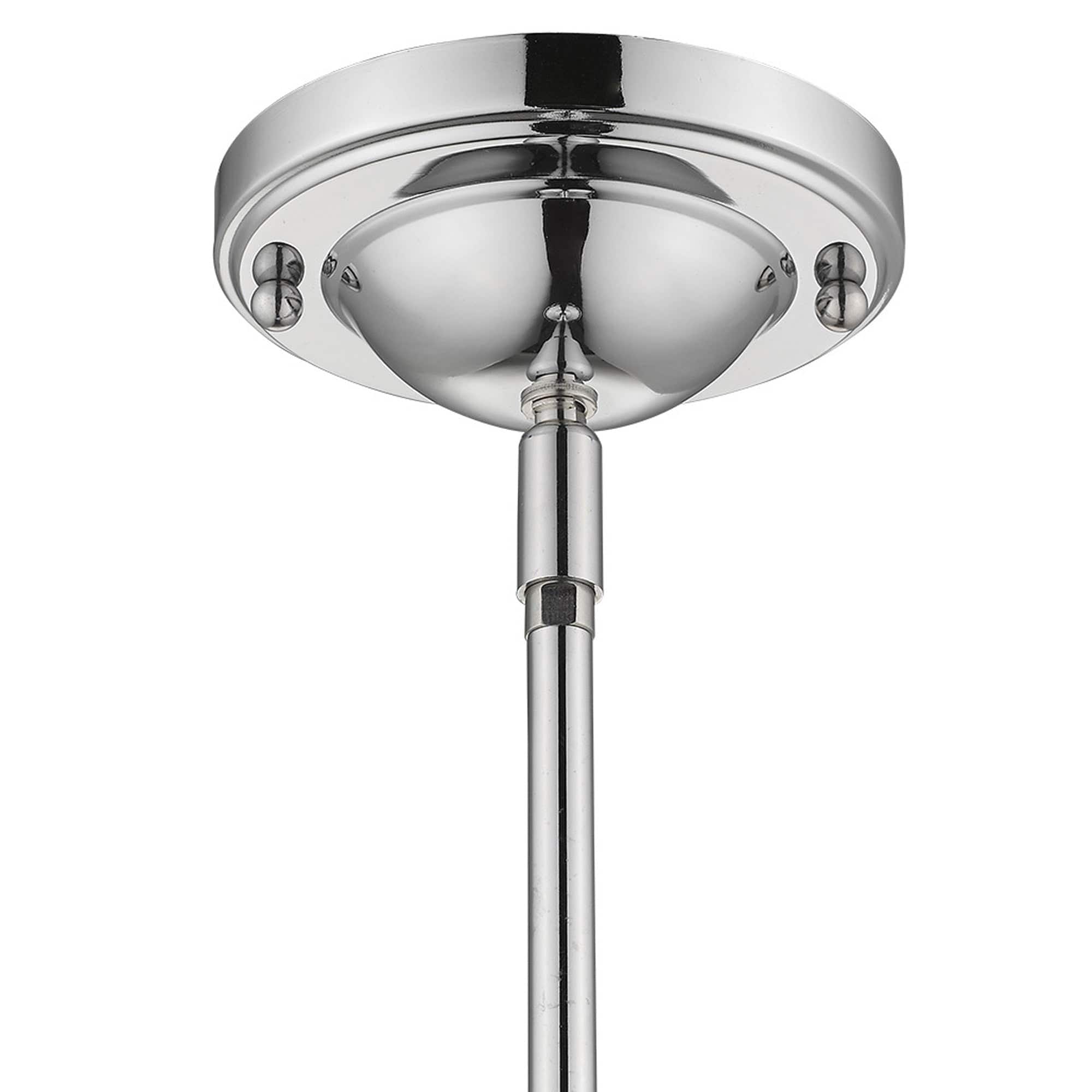 Silver Teardrop Shape Pendant Light - Homeroots