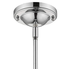 Silver Teardrop Shape Pendant Light - Homeroots