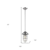 Silver Teardrop Shape Pendant Light - Homeroots - Flyclothing LLC