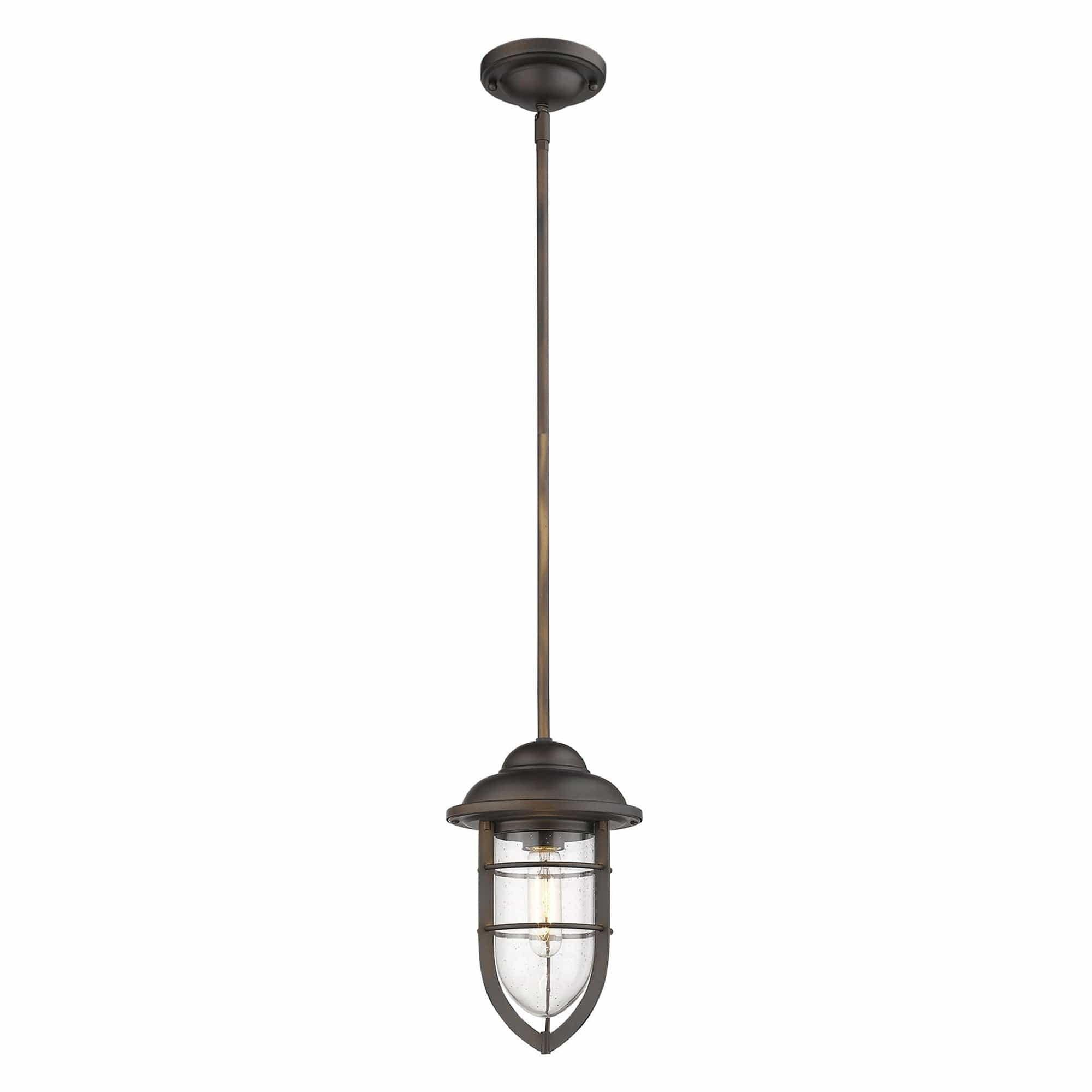 Antique Bronze Teardrop Shape Pendant Light - Homeroots