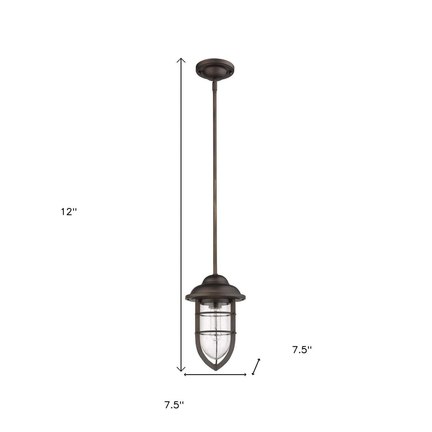 Antique Bronze Teardrop Shape Pendant Light - Homeroots - Flyclothing LLC