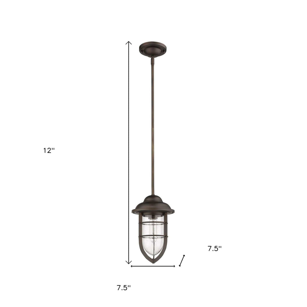 Antique Bronze Teardrop Shape Pendant Light - Homeroots - Flyclothing LLC