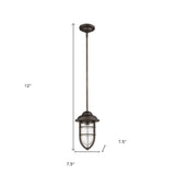 Antique Bronze Teardrop Shape Pendant Light - Homeroots - Flyclothing LLC