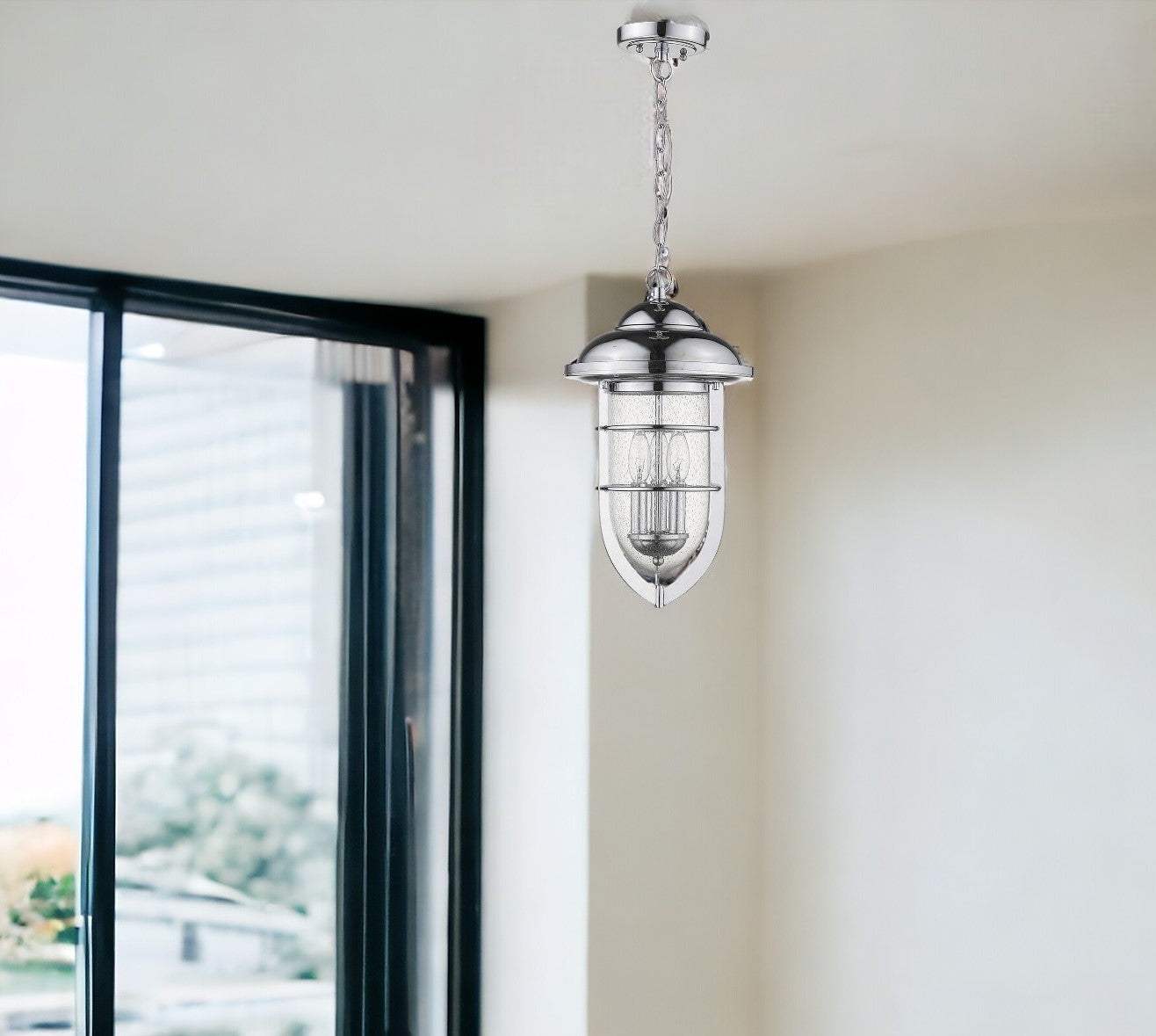 Dylan 3-Light Chrome Hanging Lantern - Homeroots - Flyclothing LLC