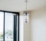 Dylan 3-Light Chrome Hanging Lantern - Homeroots