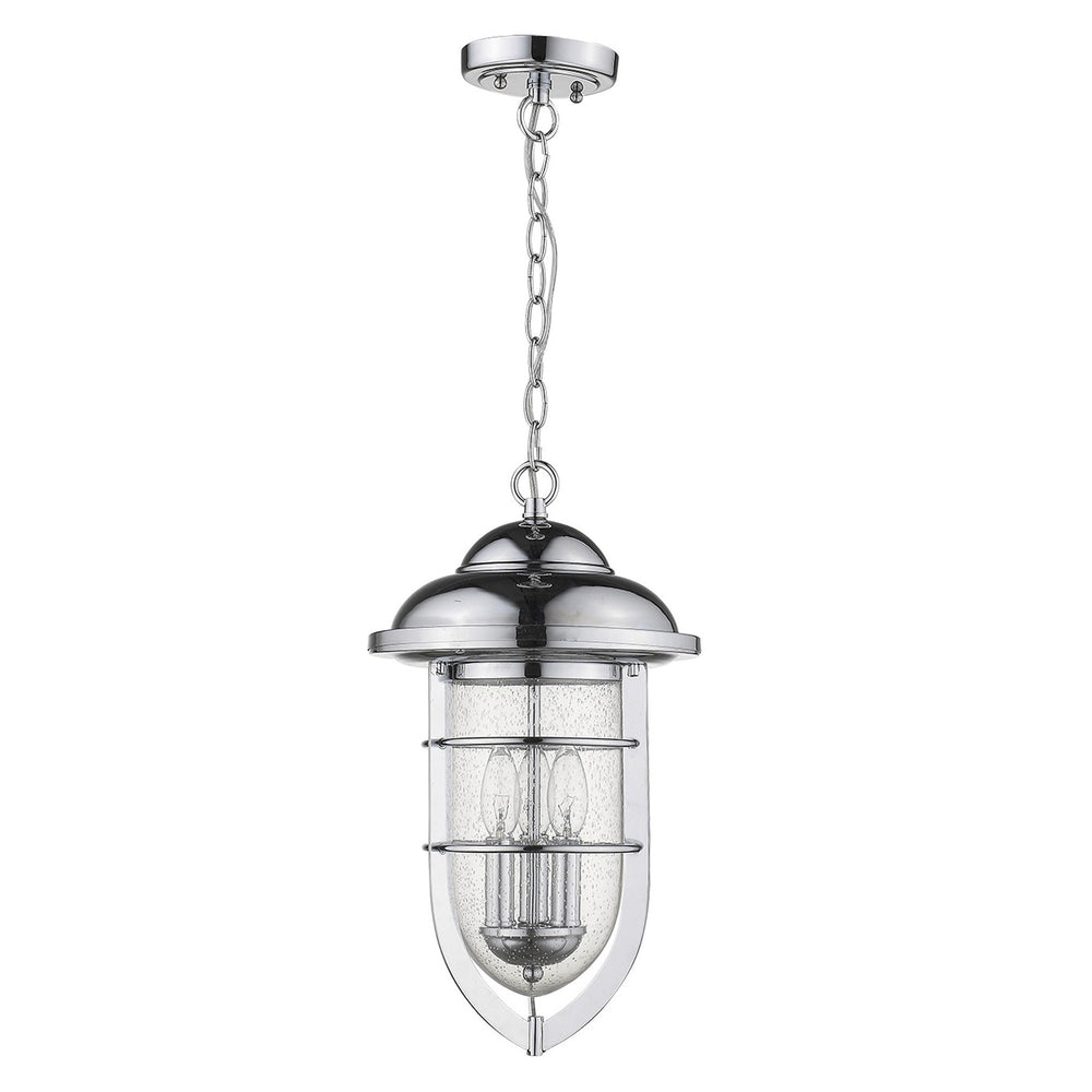 Dylan 3-Light Chrome Hanging Lantern - Homeroots