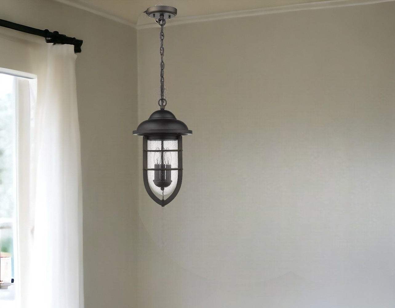 Dylan 3-Light Oil-Rubbed Bronze Hanging Lantern - Homeroots - Flyclothing LLC