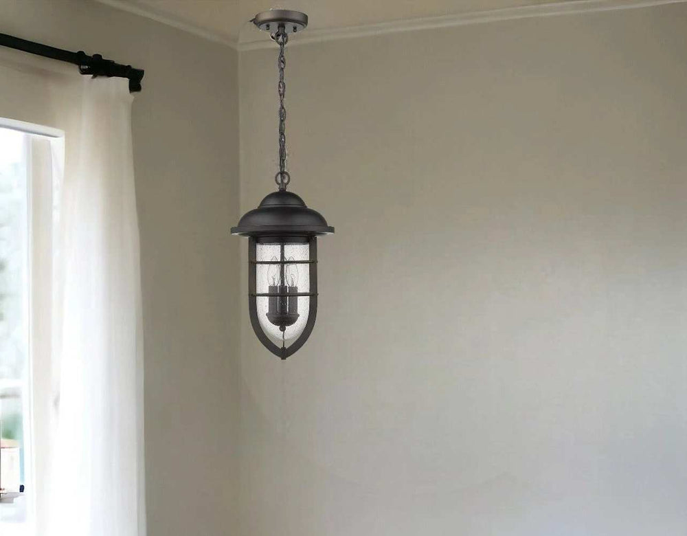 Dylan 3-Light Oil-Rubbed Bronze Hanging Lantern - Homeroots - Flyclothing LLC