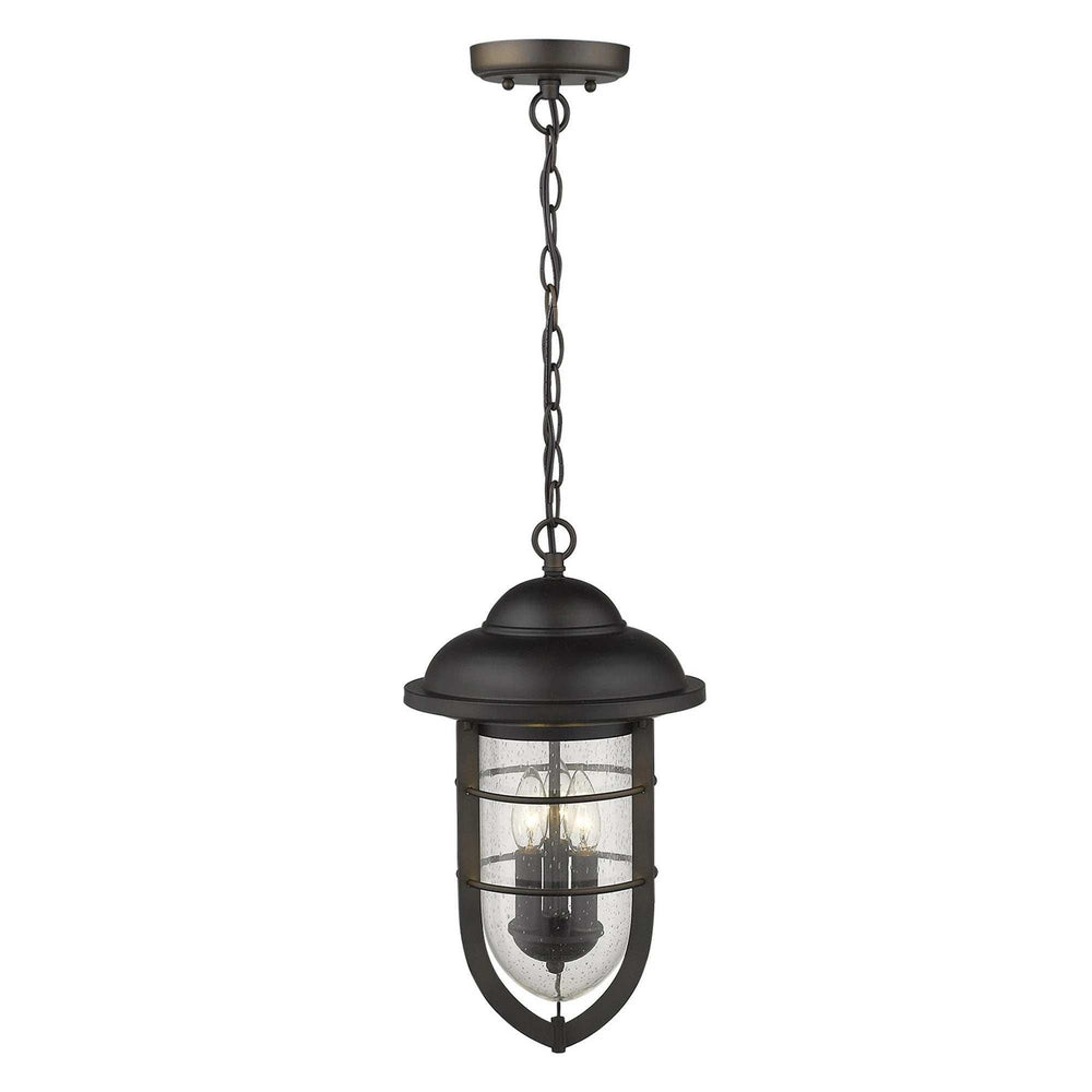Dylan 3-Light Oil-Rubbed Bronze Hanging Lantern - Homeroots - Flyclothing LLC