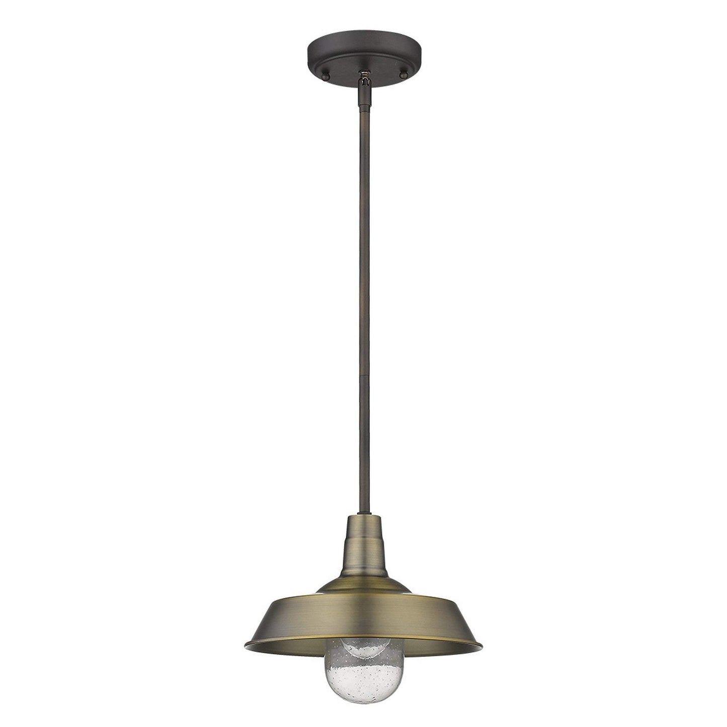 Brushed Gold Shallow Plate Adjustable Pendant Light - Homeroots - Flyclothing LLC