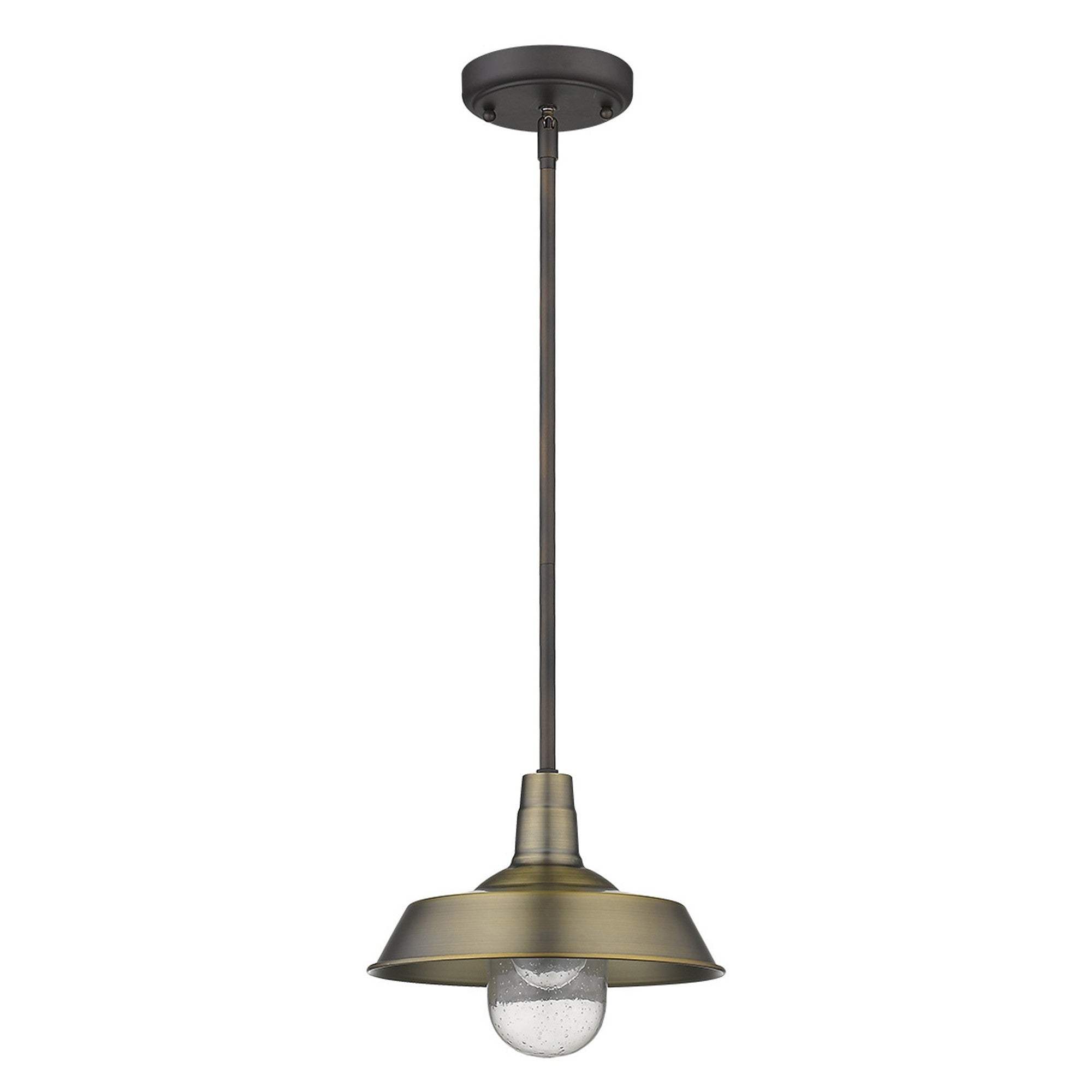 Brushed Gold Shallow Plate Adjustable Pendant Light - Homeroots - Flyclothing LLC