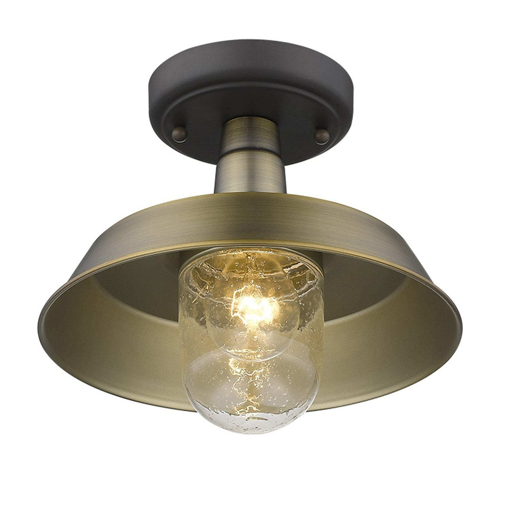 Brushed Gold Shallow Plate Adjustable Pendant Light - Homeroots - Flyclothing LLC