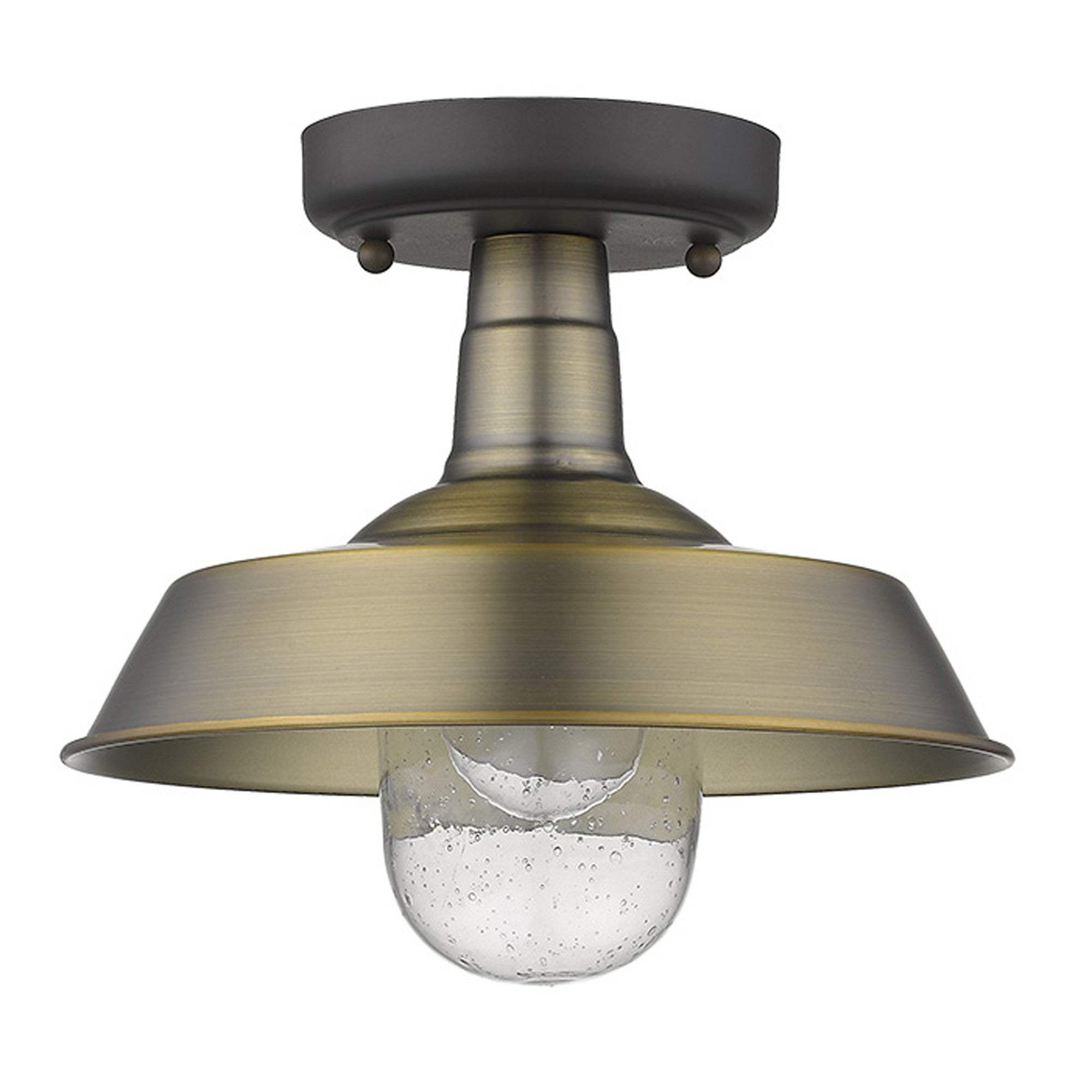 Brushed Gold Shallow Plate Adjustable Pendant Light - Homeroots - Flyclothing LLC