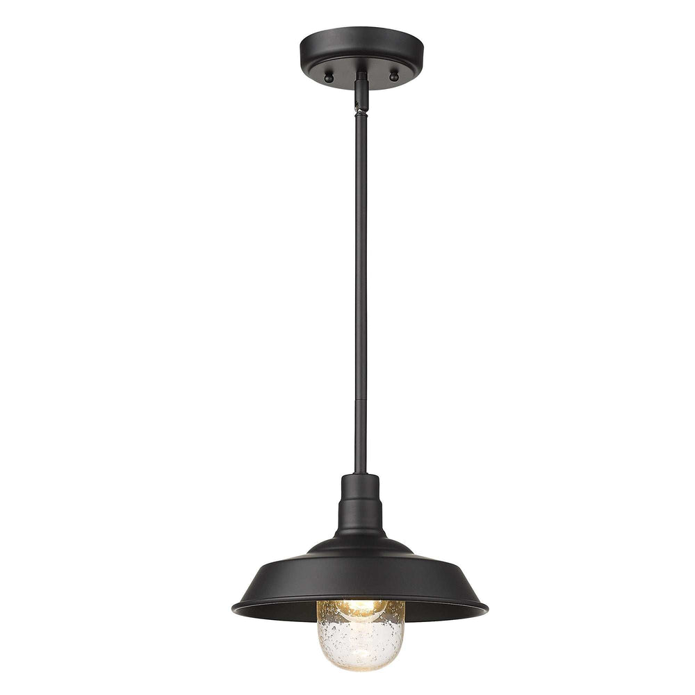 Matte Black Shallow Plate Adjustable Pendant Light - Homeroots - Flyclothing LLC