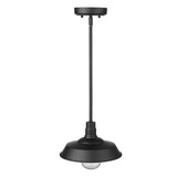 Matte Black Shallow Plate Adjustable Pendant Light - Homeroots - Flyclothing LLC