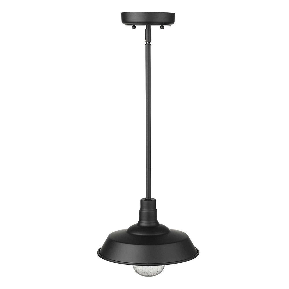Matte Black Shallow Plate Adjustable Pendant Light - Homeroots - Flyclothing LLC