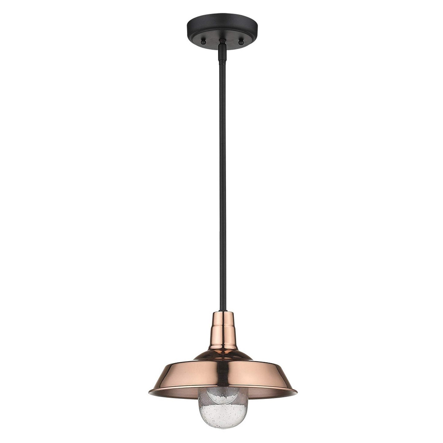 Shiny Copper Shallow Plate Adjustable Pendant Light - Homeroots - Flyclothing LLC