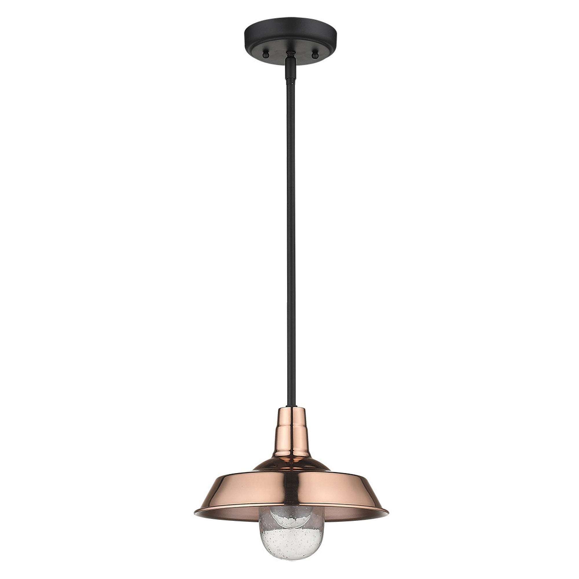 Shiny Copper Shallow Plate Adjustable Pendant Light - Homeroots - Flyclothing LLC
