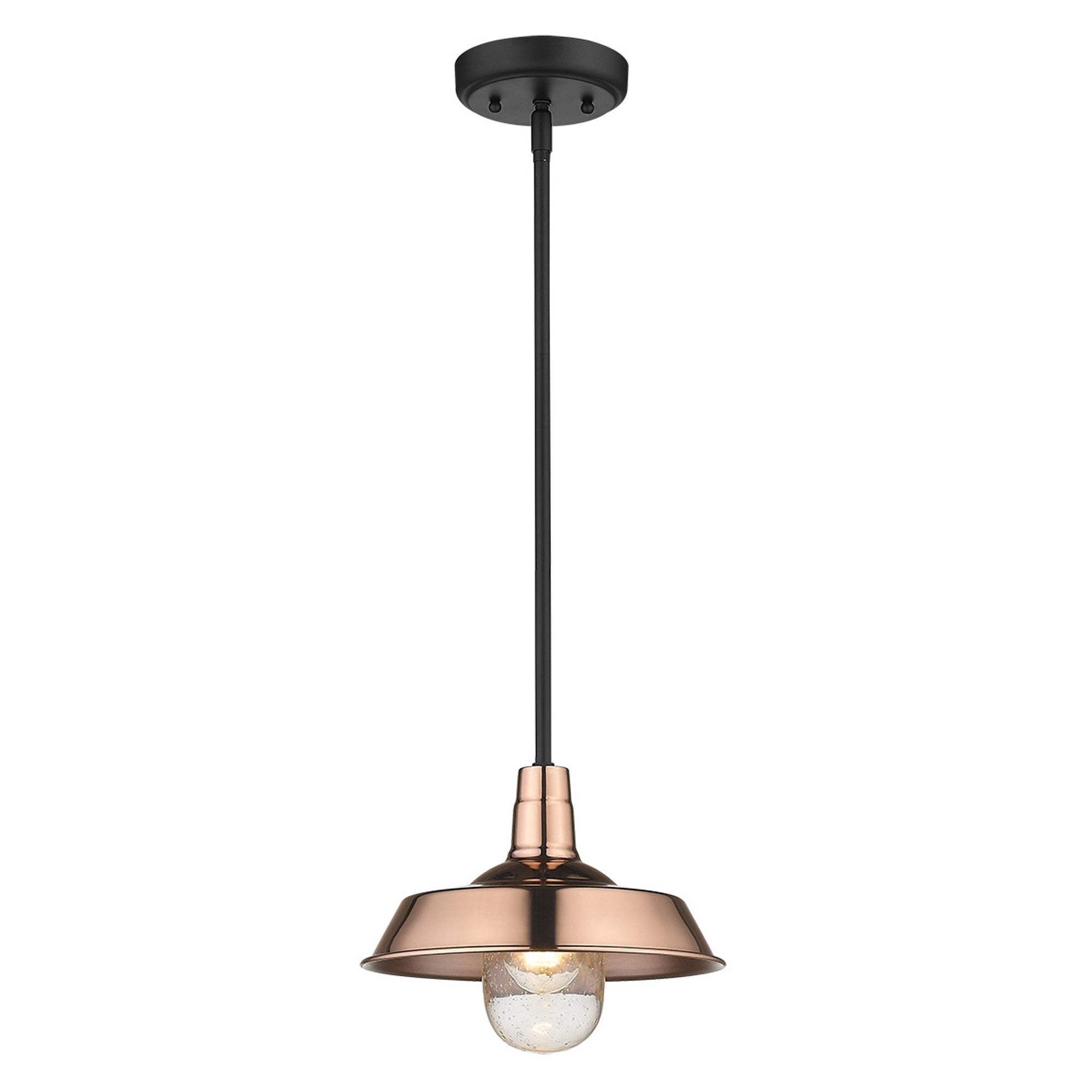 Shiny Copper Shallow Plate Adjustable Pendant Light - Homeroots - Flyclothing LLC