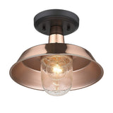 Shiny Copper Shallow Plate Adjustable Pendant Light - Homeroots - Flyclothing LLC