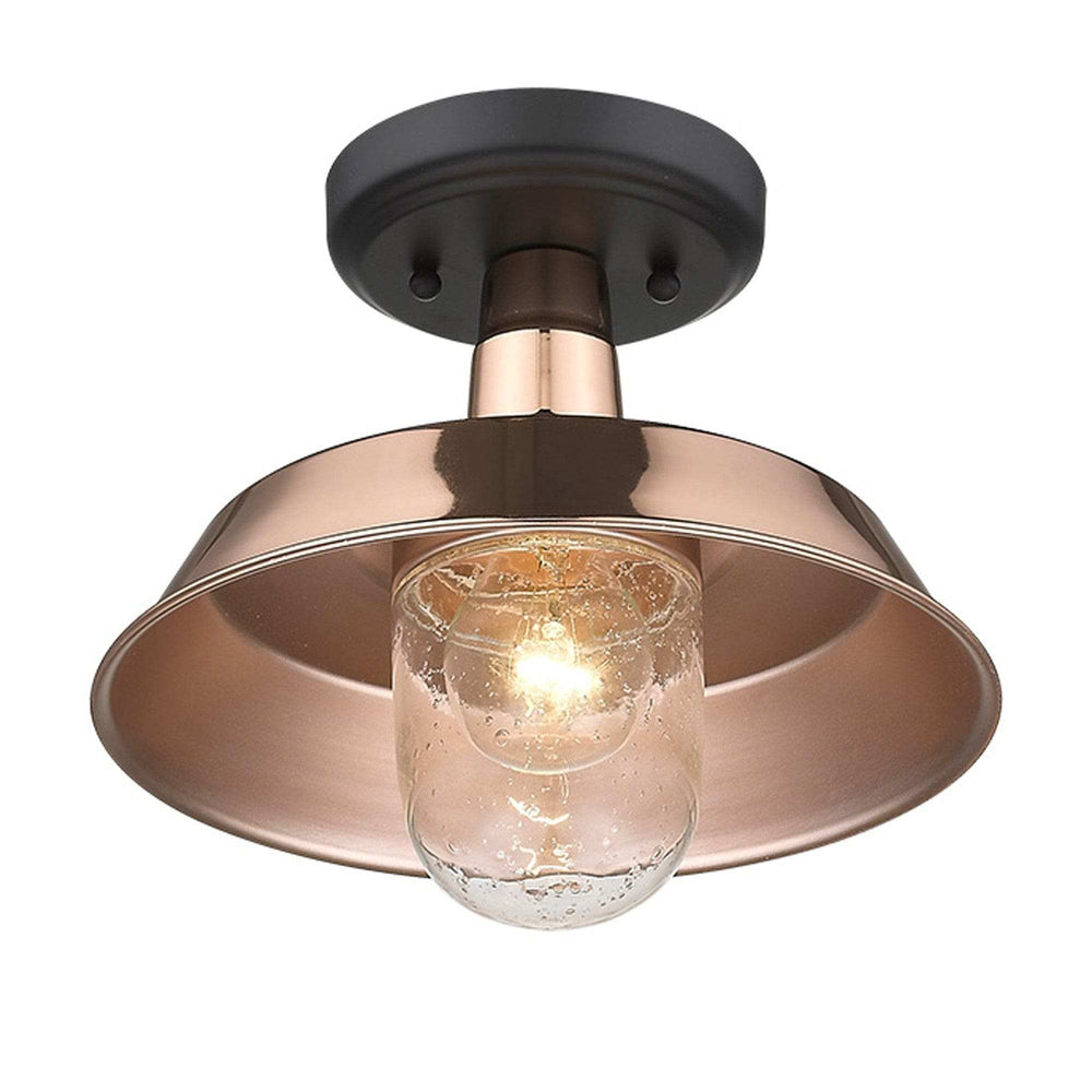 Shiny Copper Shallow Plate Adjustable Pendant Light - Homeroots - Flyclothing LLC