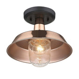 Shiny Copper Shallow Plate Adjustable Pendant Light - Homeroots - Flyclothing LLC