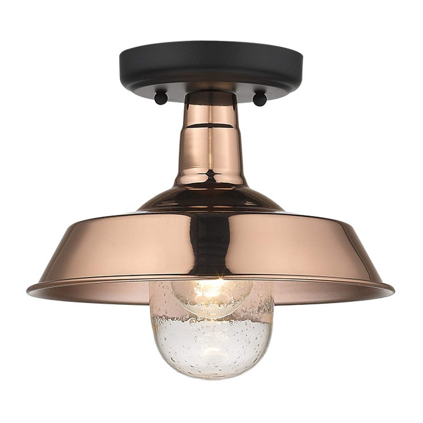 Shiny Copper Shallow Plate Adjustable Pendant Light - Homeroots - Flyclothing LLC