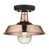 Shiny Copper Shallow Plate Adjustable Pendant Light - Homeroots - Flyclothing LLC