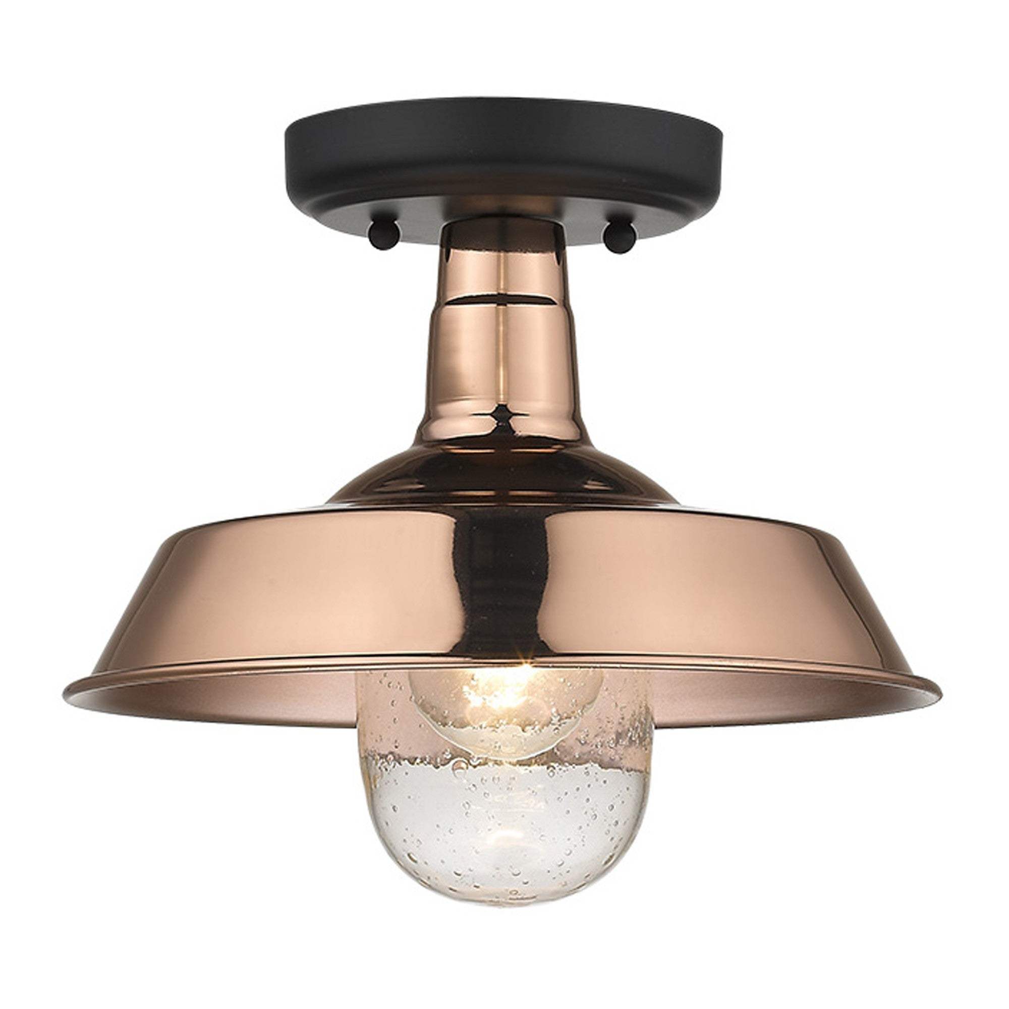 Shiny Copper Shallow Plate Adjustable Pendant Light - Homeroots - Flyclothing LLC