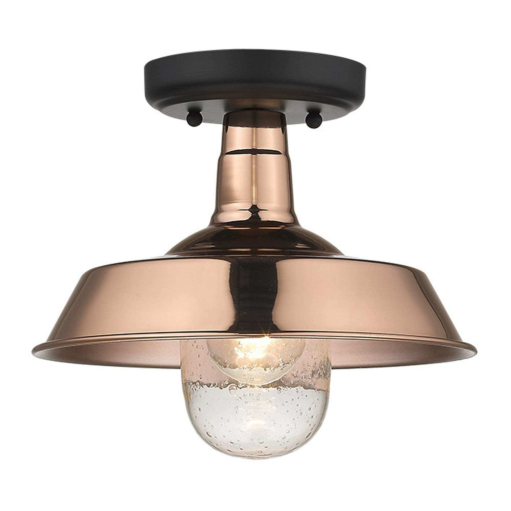 Shiny Copper Shallow Plate Adjustable Pendant Light - Homeroots - Flyclothing LLC
