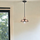 Shiny Copper Shallow Plate Adjustable Pendant Light - Homeroots - Flyclothing LLC