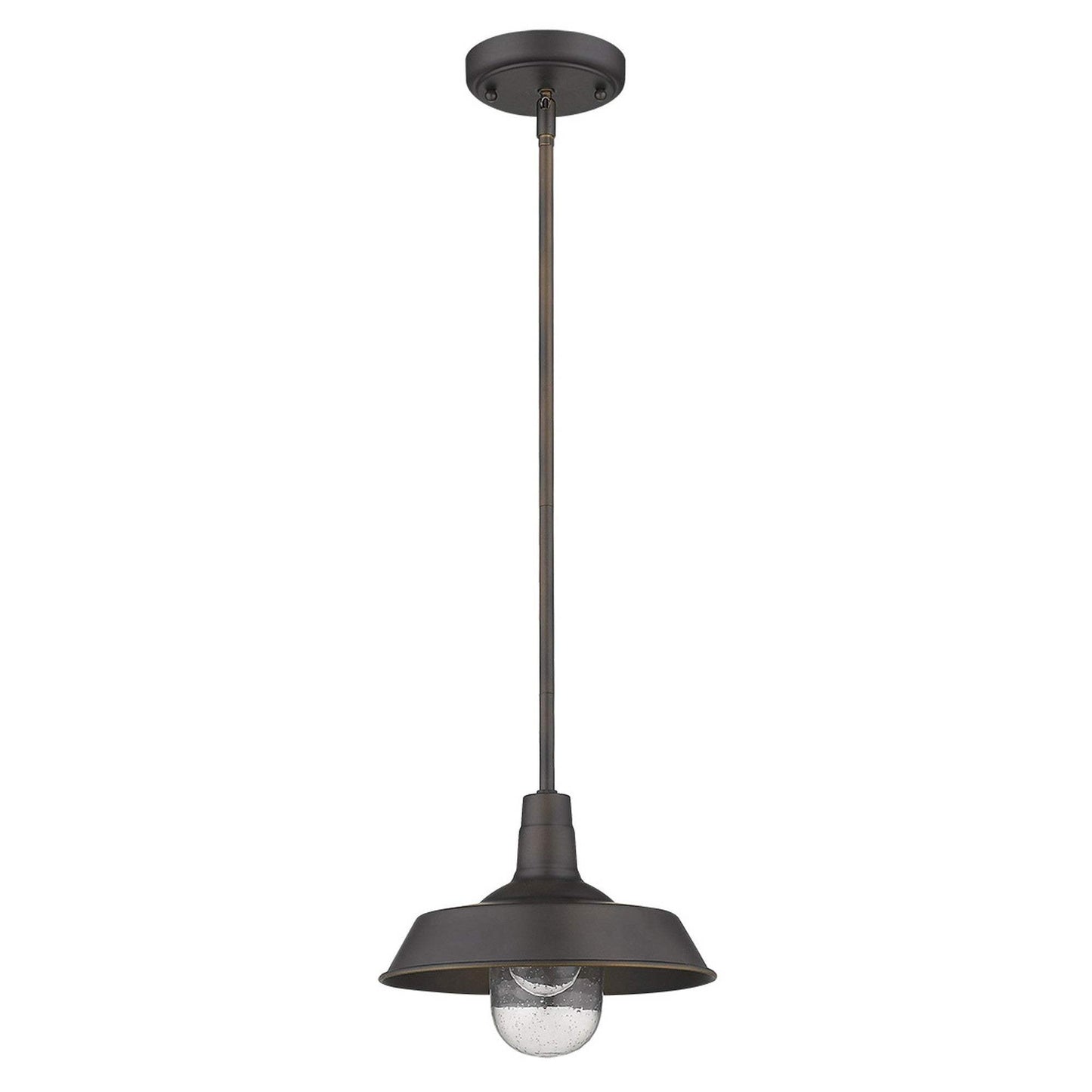 Antique Bronze Shallow Plate Adjustable Pendant Light - Homeroots - Flyclothing LLC
