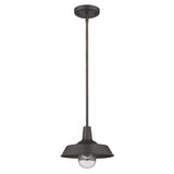 Antique Bronze Shallow Plate Adjustable Pendant Light - Homeroots - Flyclothing LLC